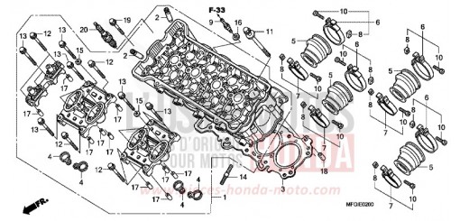 CULASSE CB600FC de 2012